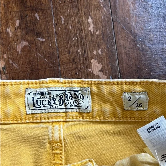 Lucky Brand Sunny Yellow Denim Jeans - Picture 3 of 10